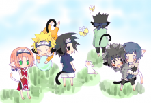 sakura naruto sasuke shino kiba e hinata gatti